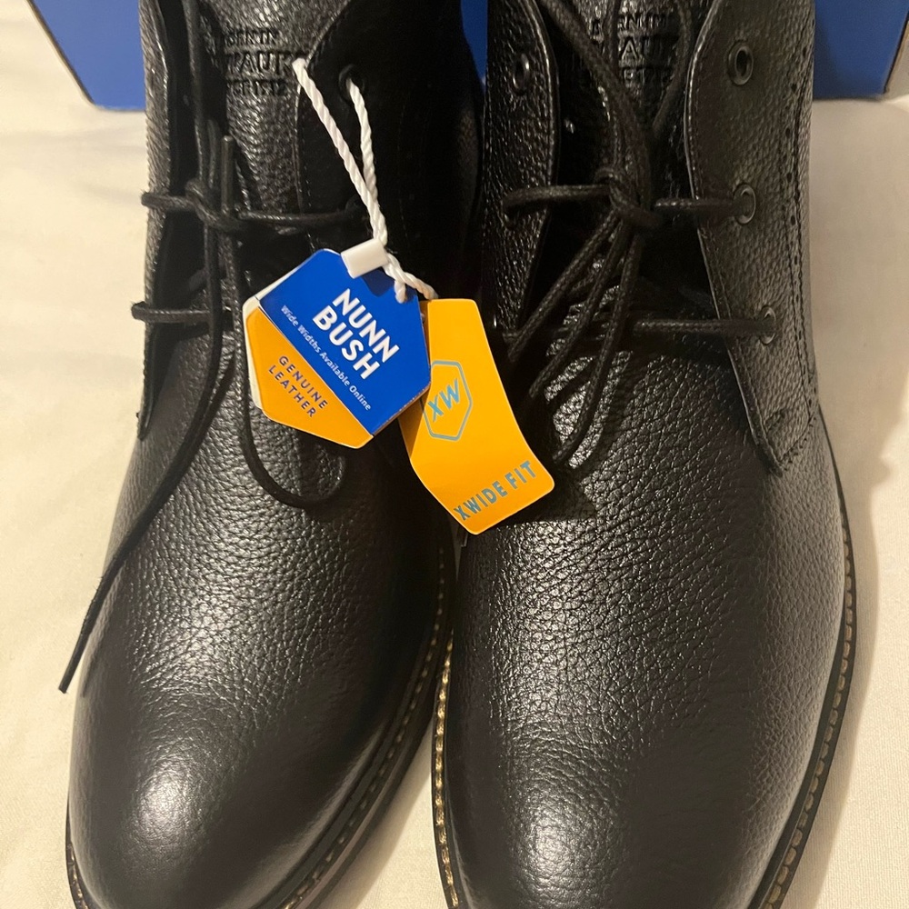 Nunn Bush Black Leather Men's Boots
